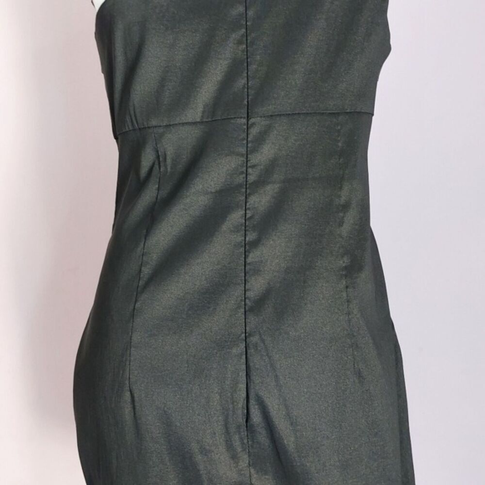 Scarlett One Shoulder Cocktail Dress Black Silver Gray Sheath Bodycon Size 12 - Picture 8 of 12